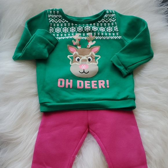 ⭐3 for $15⭐Carter's - festive fleece lined sweat shirt - Picture 6 of 6